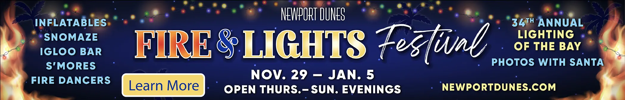 Fire & Lights Festival event banner